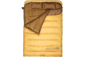 BISINNA Winter 0°C Double Sleeping Bag for Adults - Waterproof & Warm 2 Person Camping Sleeping Bag with Pillow, Queen Size for Hiking, Backpacking, Indoor & Outdoor Use (Cold Weather)​