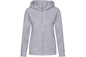 Fruit of the Loom Zip Frontale Leggera Felpa con Cappuccio Donna