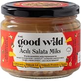 The Good Wild Filizlendirilmiş Fermante Acılı Salata Miks - Yemeye Hazır Glutensiz &Uuml;r&uuml;n, Vegan, Y&uuml;ksek Lifli, 300 g