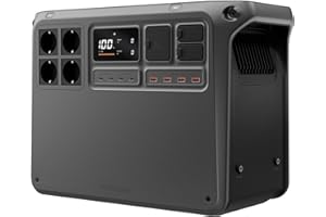DJI Power 2000 estación de energía portátil, Batería LFP de 2048 Wh, Tamaño compacto, Salida estable de 3000 W, Recarga del 0% al 80% en 45 min, Generador eléctrico para el camping y autocaravanas