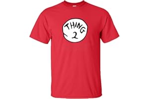 Floordrobe Clothing Dr Seuss Cat in The Hat Thing 1, 2, 3, 4 T Shirt Kids and Adults