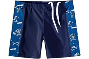 PAEHUIMT Maillot de Bain Enfant Garcon, Short de Bain pour Garçon, Boxer de Bain Enfants de 6 à 12 Ans, Requins