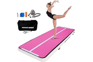 ‎AIRTRACK NORDIC AirTrack Nordic Home Special Edition Air Track Matte 3m/4m/5m/6m/7m/8m mit Luftpumpe, Turnmatte Aufblasbar für Gymnastik, Yoga, Langlebig & Einfach zu Transportiere Air Tracking Gymnastikmatte Zuhause