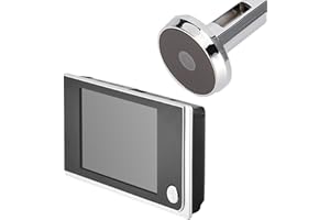 Tangxi Caméra de visionneuse de Porte, Visionneuse Porte numérique avec écran LCD 3,5 Pouces+caméra HD 720P+Surveillance 24h+Angle de Vue 120°,caméra électronique pour la sécurité du Domicile