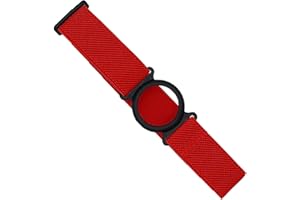Diasticker® | Freestyle Libre 2 - Bande de fixation | Flexible - Résistant à l'eau - Tenue forte | brassard de capteur, protection, fixation | Ring: Noir (Medium: 25-35 cm, Rouge)