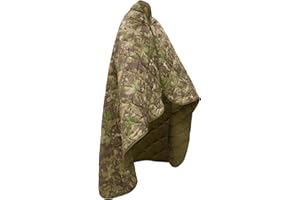 Tongcamo Poncho Liner Military Blankets Outdoor Camping Blanket for Travel, Beach, Grass, Picnic, Car Emergency, Outdoor, Survival