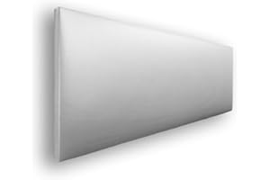 Silcar Home - Cabecero Jep Tapizado en Polipiel - Estructura de Madera, Diseño Moderno y Juvenil - Fácil Instalación - Blanco, 145 cm