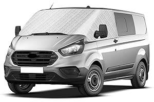 LMYSUFI Copertura Parabrezza Auto Compatibile con Ford Transit Custom 2012-2025, Parasole per Finestrino Anteriore Copertura Termica Esterna per Parabrezza