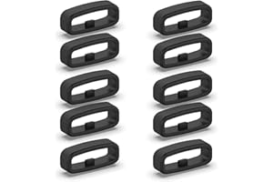 Gissroys 10pcs Watch Strap Retainer Wristwatch Band Holder Silicone Fastener Keeper Replacement 18mm / 20mm / 22mm Belt-Loop