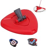 Sgizoku Rotating Mop Base Compatible with Viledar Turbo Smart/Trubo Spin 2 in 1 Mop Refill, Mop Accessories with Plastic Tria