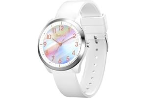 SOCICO Analogue Watch for Women Men, Waterproof Watch for Swimming, Easy Read Quartz Minimalist Ladies Wrist Watches with Silicone Strap