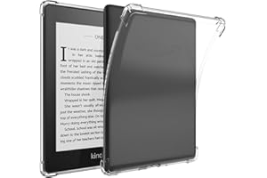 DETUEUA Clear Cover per Kindle Paperwhite 4, Custodia Morbido Antiurto con TPU, Bumper Antiurto Protettiva Sottile Case - Trasparente
