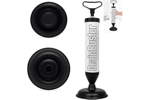 EHIOG Campana di aspirazione per lavandino, Stura Lavandini E Scarichi, Pompa Stura Scarichi A Pressione Stantuffo,Per Disintasare Wc, Lavello, Vasca, Scarico A Pavimento