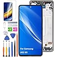HLYGZX TFT Screen Replacement for Samsung Galaxy A53 5G LCD Display, A536B A536U A536E Display Touch Screen Digitizer Assembly Repair Parts with Kit（Without Fingerprint,Black with Frame