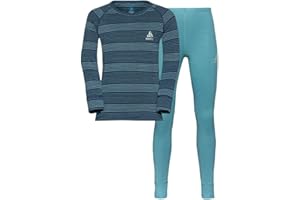 Odlo Set Long Active Warm Eco Unisex-Bambini e Ragazzi
