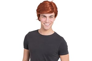Bristol Novelty BW938 Man's Side Parting Wig Ginger, One Size Halloween Halloween