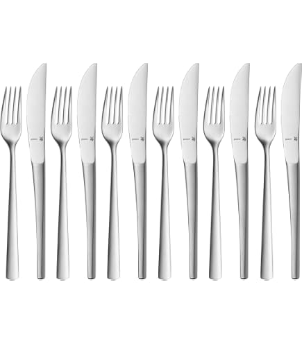 WMF Corvo Vorspeisengabel / Dessertgabel – 19 Cm, Cromargan Protect Edelstahl, Mattiert, Kratzbeständig, Spülmaschinenfest – Elegantes Besteck Für Menüs & Desserts