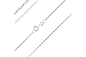 Planetys - Chaîne Argent 925/1000 Rhodié Maille Forçat Diamantée 1.5 mm 40-45-50-55-60-65-70 cm