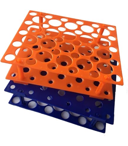 50 goed oranje/blauw centrifugebuis rek voor 10ml/15ml/50ml (pak van 2
