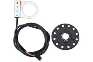 Jadeshay Capteur D'Assistance Vélo Électrique, Capteur de Vitesse 12 Aimants Capteur De Pedale Velo Electrique Pour Vélo Électrique VTT