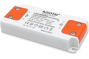 AGOTD Transformateur LED Entrée 220-240V sortie DC 12V 1.25A 15W ampoule LED driver convertisseur conducteur alimentation de tension constante