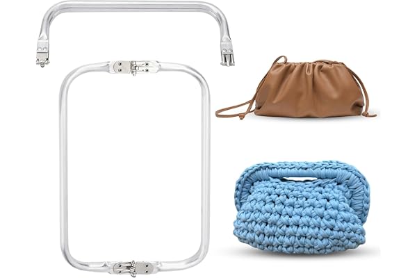 CHGCRAFT 2 pièces 25cm Cadre Tubulaire Interne Aluminium Tubulaire Charnière Interne Docteur Sac Cadre pour Bricolage Docteur Pochette Boulette Tapis Sac, Argenterie, 9.5x25x2 cm