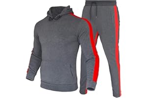 amropi Survêtement Homme Sweat à Capuche et Pantalon Ensemble Jogging de Sport 2 Pièces