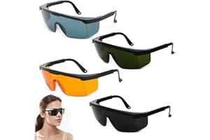 Puedno 4 Stück IPL Schutzbrille 190nm - 2000nm, Laserschutzbrille zum Laser Haarentfernung, UV Lichtschutzbrille für Schönheit HPL/IPL Haarentfernung, 4 Farben