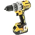 DEWALT DCD991P2-GB DEWDCD991P2 18V Cordless XR 3 Speed Brushless Drill Driver (2 x 5Ah Batteries) in TStak, 18 V, Yellow/Black