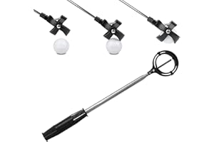 AUTUUCKEE Golf Ball Retrievers Telescopic,Golf Ball Picker Upper,Putter Retractable Ball Retriever Tool, Telescopic Stainless Steel Shaft Ball Pick Up Retriever Extendable,Golf Use Thing