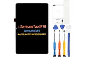 ARSSLY Schermo per Samsung Galaxy Tab S7 FE SM-T730 T733 T736 T738U T735 T737 12,4" LCD Display Touchscreen Digitazer Assembly Sostituzione con Strumenti (non adatto S7 Plus)