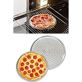 Paslanmaz &Ccedil;elik Pizza Tepsisi,Delikli Lahmacun Ve Pizza Tavası,Fırın Tepisisi 28 Cm K&uuml;&ccedil;&uuml;k boy