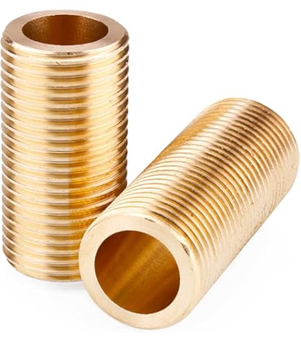 Produktbild von SUPERTOOL Messing-Gewindenippel – 1,27 Cm (1/2") NPT – Laufnippel Massiv – Betriebsdruck Bis 1200 PSI – Für Tank & Marine