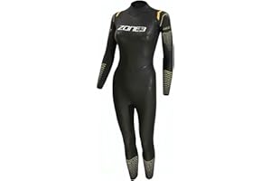ZONE3 Traje de Neopreno térmico para Mujer, Color Negro, Naranja y Amarillo, Capa térmica cálida, fácil de Estirar