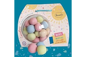 chocodic Ballotin boule 8cm personnalisé "Merci Maître" ou "Merci Maîtresse" ou "Merci ATSEM" (version crayon) (Version Merci Maître)