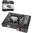 Portable Gas Cooker Stove with Carry Case, Lightweight, Compact Outdoor Camping Stove, Premium Burner, Automatic Ignition (1)