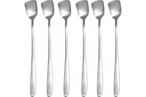 GRÄWE Eislöffel 6 Stück lang, Edelstahl, Serie Königstein