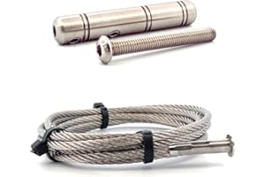 AFG DIFFUSION Kit 1m50 câble inox A4 4mm serti + tendeur sur poteau avec vis 6x50 inox A2