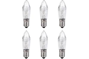 ShuoHui Riffelkerze für Schwippbögen mit Lampen, 14V / 3W, mit E10 Schraubgewinde (14 Volt)