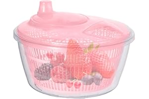EVENTERDE Lettuce Spinner, Manual Salad Washer, Salad Dryer Salad Spinners, Fruit Dehydrator Drainer, Lettuce Cleaner Spinner Large Salad Spinner, Salad Spinner Lettuce Dryer Fruit Washer, For Vegetables