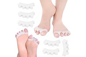 3B PRODUCTS Separadores Dedos Pie Silicona [x6] - Corrector de Juanetes - [3 Pares] Separadores Silicona Premium - Separadores de Gel Suaves para Pies - Corrector Dedo Martillo - Toe Spacer