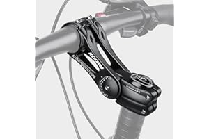 KOOTU Bike Stem, 28.6mm 31.8mm Bicycle Handlebar Extender Aluminum Hexagonal Hole Design 85 Degree Adjustable Handlebar Riser Bicycle Handlebar for Mountain Bike Road Bike BMX MTB