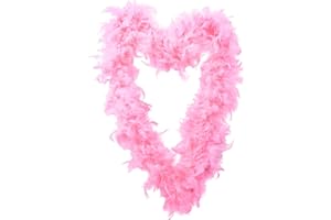 I LOVE FANCY DRESS Boa DE Plumas Rosa Claro DE 80G para Adultos Accesorio DE Disfraz Fiestas TEMATICAS