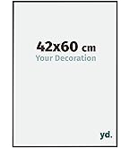 Cornice COLLAGE 36x46cm - Nero Opaco, Vetro Acrilico, Made In Germany, Regolabile - Foto 5