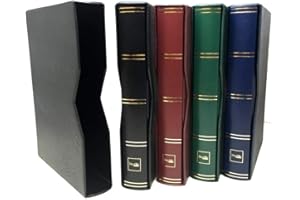 PROPHILA COLLECTION Prophila Leuchtturm Cofanetto Porta Album per francobolli classificatore 60 e 64 Pagina Nero Colori