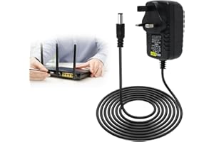 SELURK 12V 3A Power Adapter UK Plug AC 100-240V to DC 12V Converter for LED Strip Lights, CCTV Cameras, Routers, ADSL Modems, Bluetooth Speakers and More 5.5mm x 2.1mm Jack Wall Charger for Home & Office Use