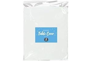 GEMS 3 or 15 Disposable Paper Table Cloths Covers Large Party Supplies Home Garden Marriage Celebration Banquet Office WHITE Kids Toys Games Birthday FUN UK FREE P&P (1 x PACK ( 3 WHITE TABLECLOTHS))
