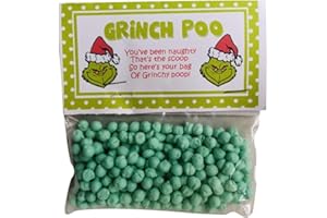 Baking Friends Grinch Poo Inspired Themed Mini Millions Sweets Christmas Xmas Eve Box Santa Sweet Candy Bag Grinch Poop