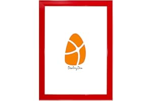 BLINKZ DECORATIONS Rainbow 20 Colours Range Modern Thin Picture Photo Poster Frame Decor A2 A3 A4 A5 Sizes (Red, A4)