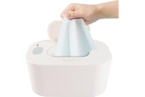 PLPLAAOO Scaldasalviette per Neonati,scalda salviette Neonato,Temperatura Dispenser di Salviette Umidificate per Neonati, Scaldasalviette Portatile USB,Cambio Pannolino Comodo(Bianco)